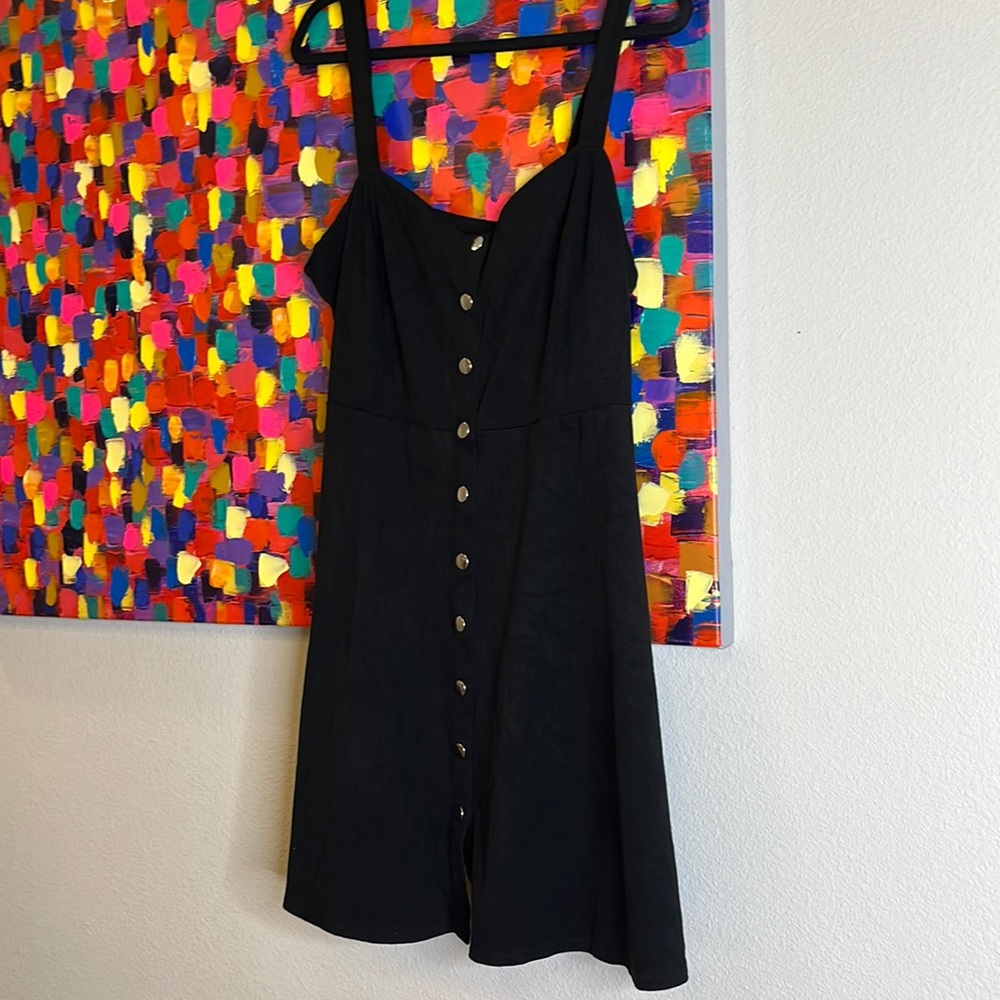 Black velvet dress